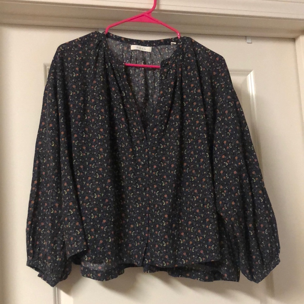 DOEN JANE TOP CHAMPAGNE FLORAL